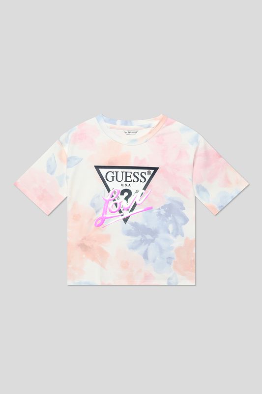 Футболка хлопковая с логотипом Guess