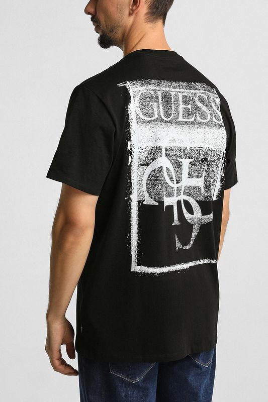 Футболка хлопковая с принтом Guess