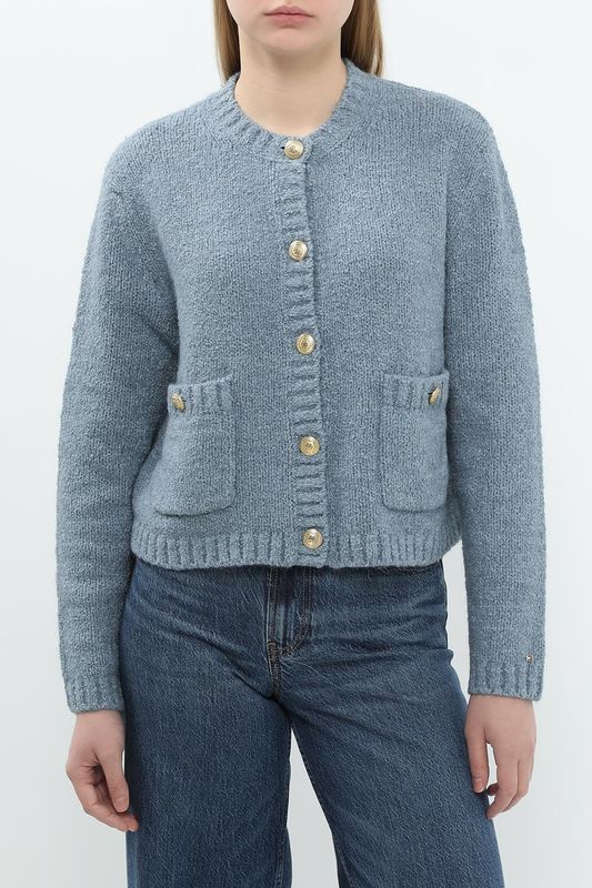 Кардиган из смесового хлопка с карманами Tommy Hilfiger