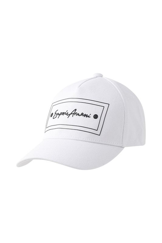 Бейсболка хлопковая с логотипом EMPORIO ARMANI