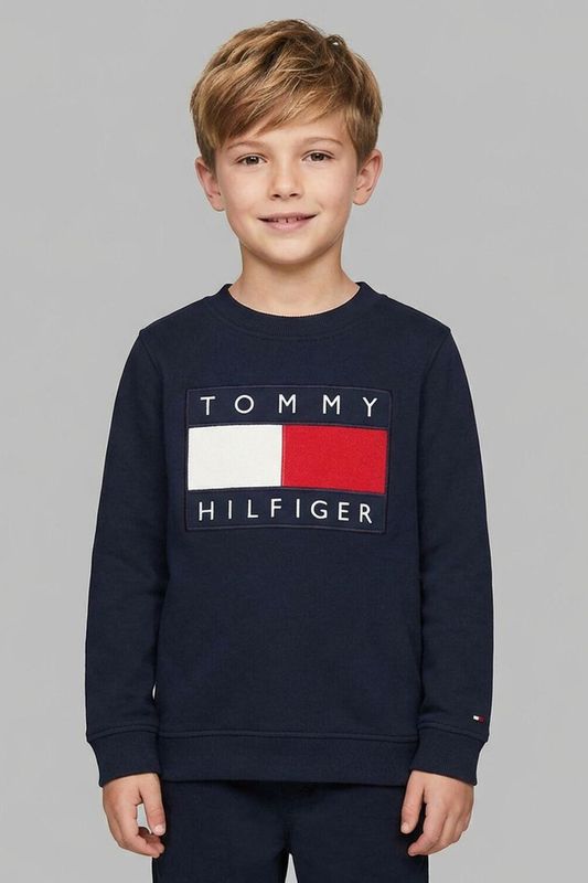 Свитшот хлопковый логотипом Tommy Hilfiger