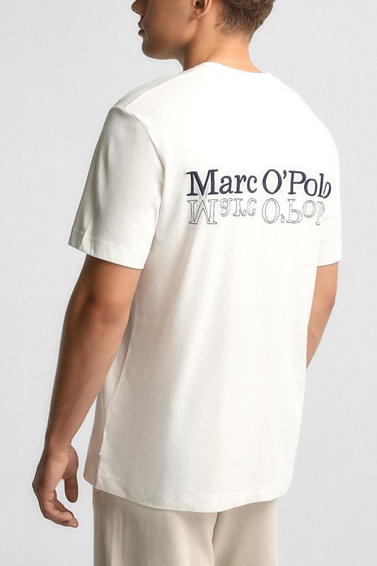 Футболка хлопковая с логотипом Marc O'Polo