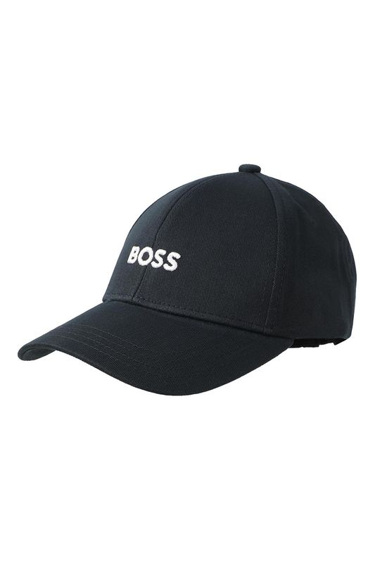Хлопковая бейсболка с логотипом бренда BOSS