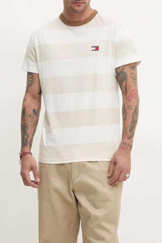 Футболка хлопковая в полоску Tommy Jeans