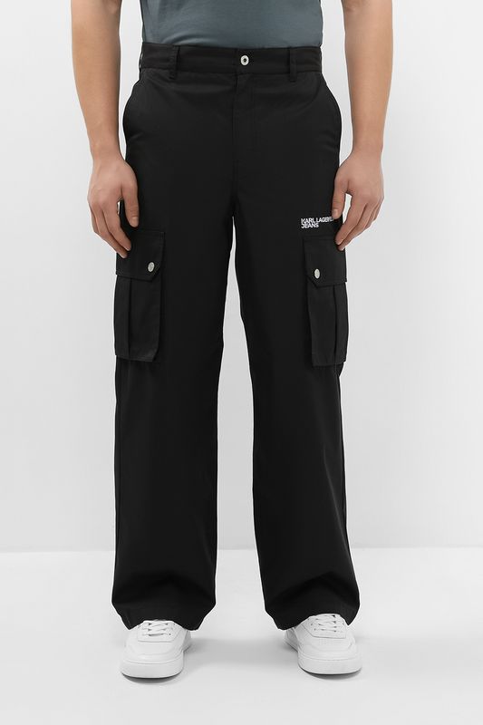 Брюки из смесового хлопка с карманами Karl Lagerfeld Jeans