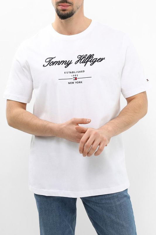 Футболка хлопковая с принтом Tommy Hilfiger