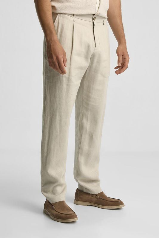 Брюки льняные с защипами Marc O'Polo