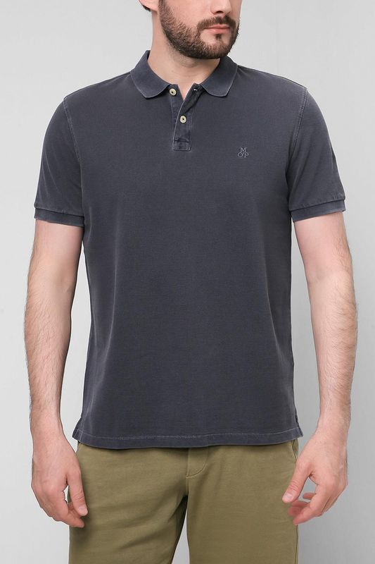 Однотонное поло из хлопка Marc O'Polo