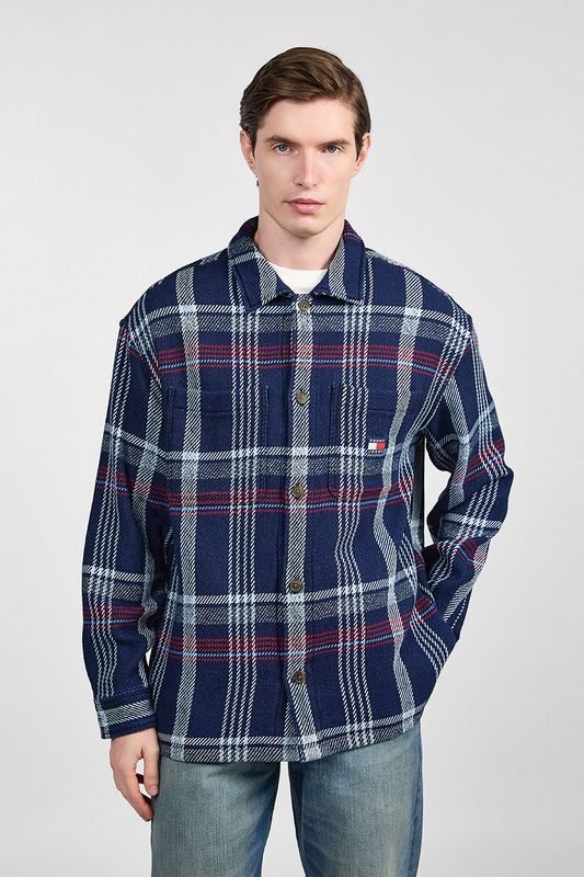 Рубашка хлопковая в клетку Tommy Jeans