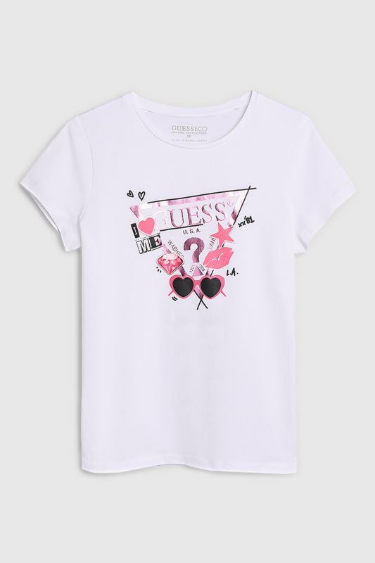 Футболка хлопковая с принтом Guess