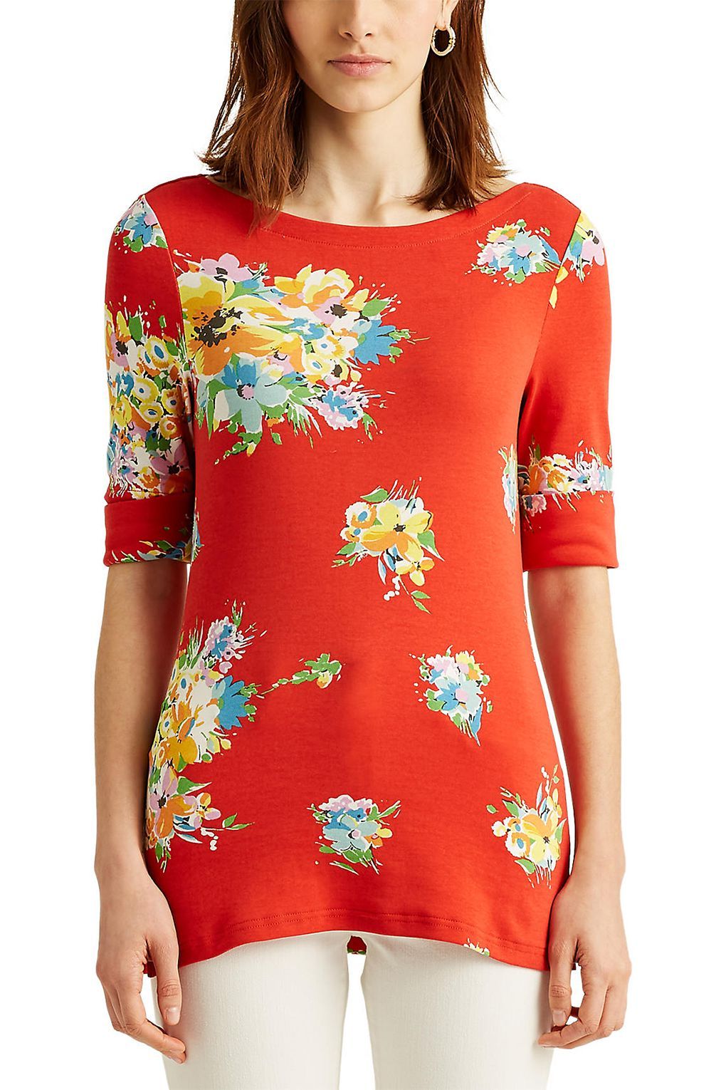 Lauren Ralph Lauren Футболка с цветочным принтом Lauren Ralph Lauren Футболка с цветочным принтом