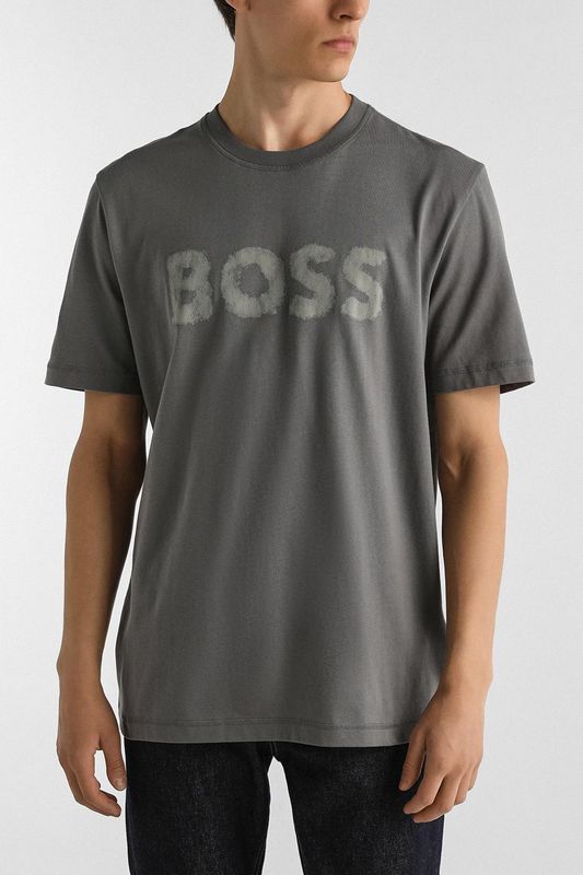 Футболка хлопковая с логотипом BOSS