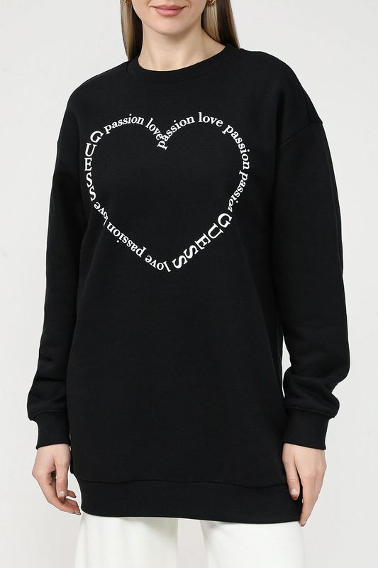 Хлопковый свитшот с принтом Guess