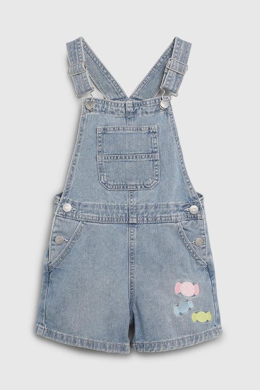 Полукомбинезон джинсовый с вышивкой Republic of Denim