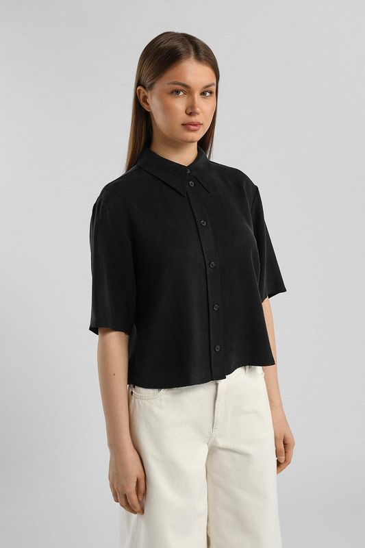 Рубашка с коротким рукавом укороченная Marc O'Polo Denim