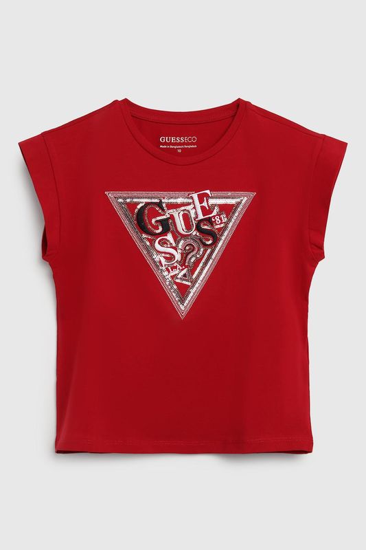Футболка хлопковая с логотипом Guess
