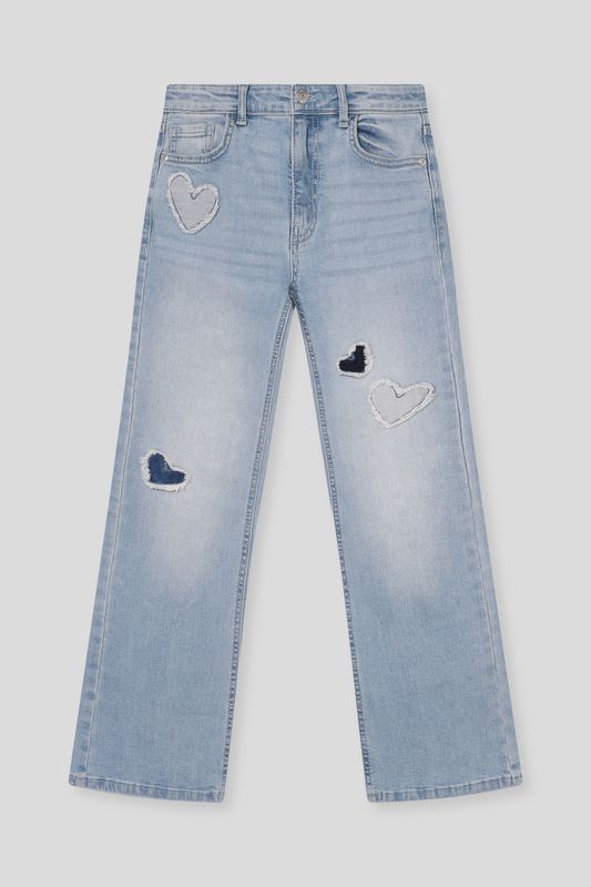 Джинсы клеш с нашивками Republic of Denim