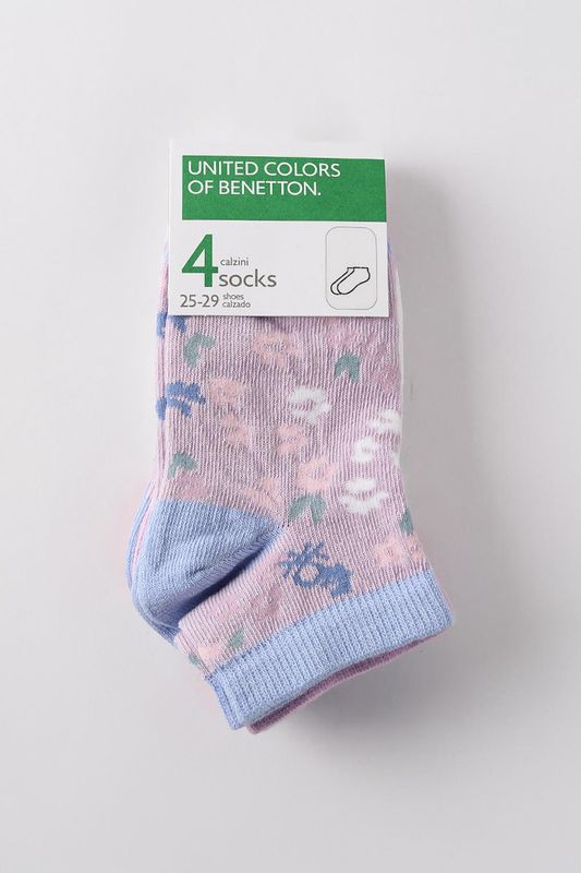 Набор из 4 пар хлопковых носков Benetton Undercolors