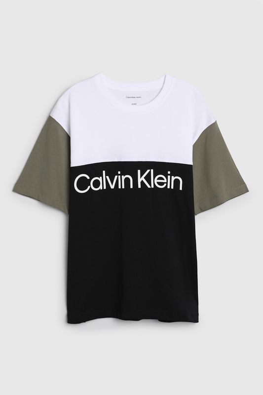 Футболка хлопковая с логотипом Calvin Klein Jeans