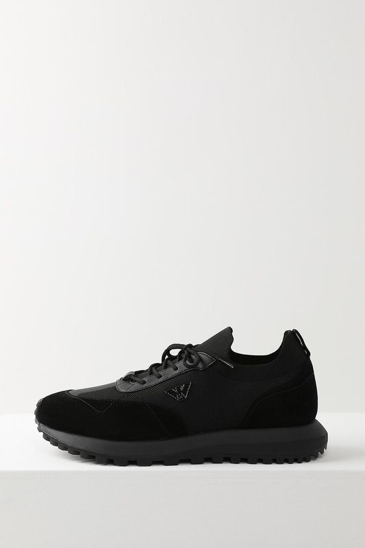Кроссовки комбинированные EMPORIO ARMANI