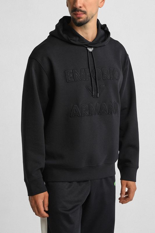 Худи хлопковое EMPORIO ARMANI