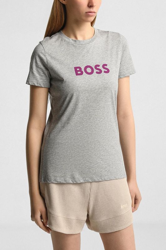 Футболка хлопковая с логотипом BOSS