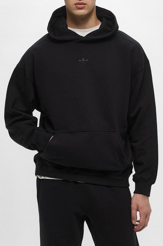 Худи хлопковое с карманом Adidas