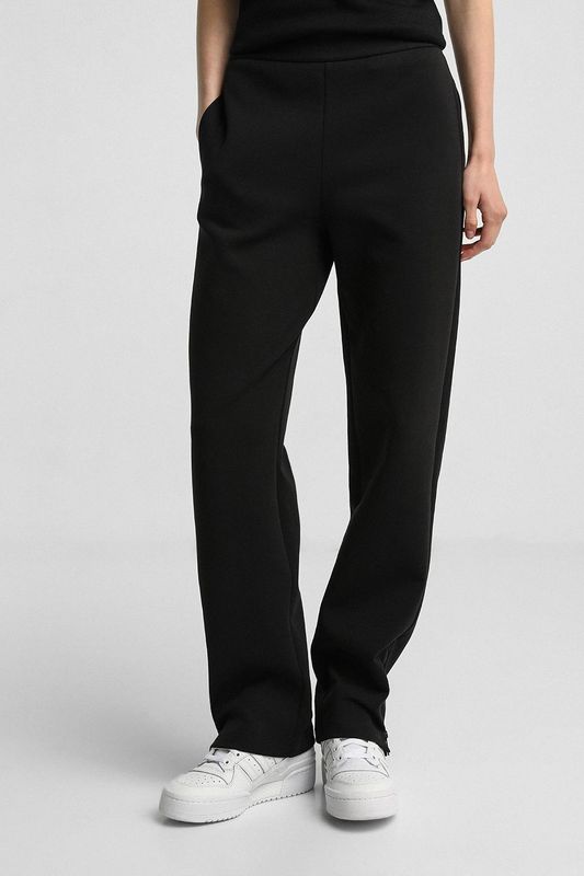 Брюки хлопковые прямого кроя EMPORIO ARMANI