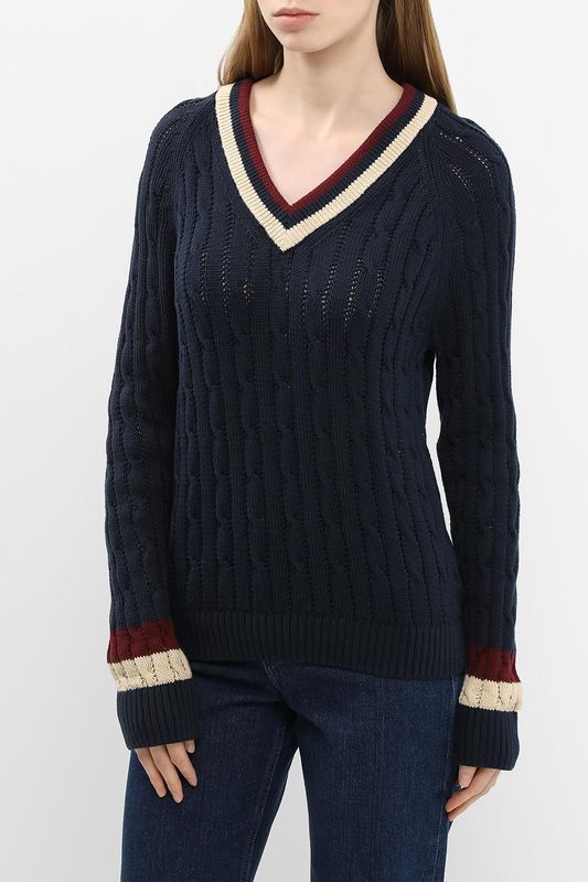 Пуловер хлопковый текстурный Tommy Hilfiger