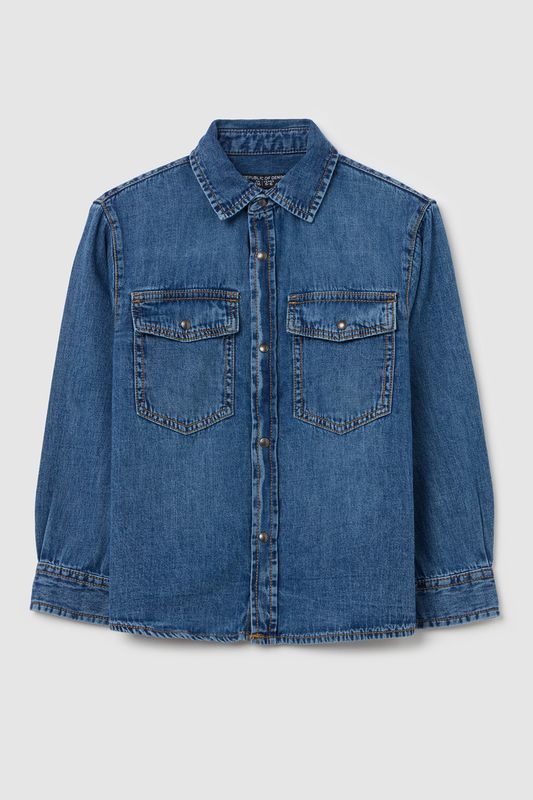 Рубашка джинсовая с карманами Republic of Denim