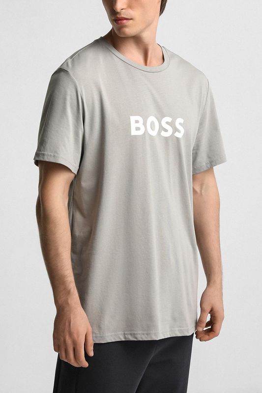 Футболка хлопковая с логотипом BOSS