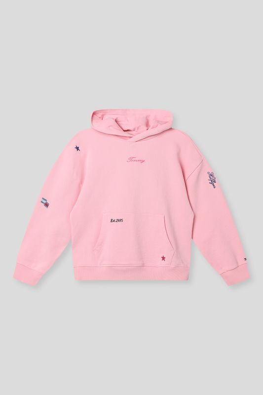 Худи хлопковое с карманом Tommy Hilfiger