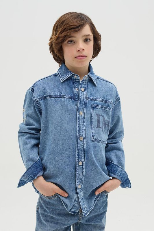 Рубашка джинсовая с карманом Republic of Denim