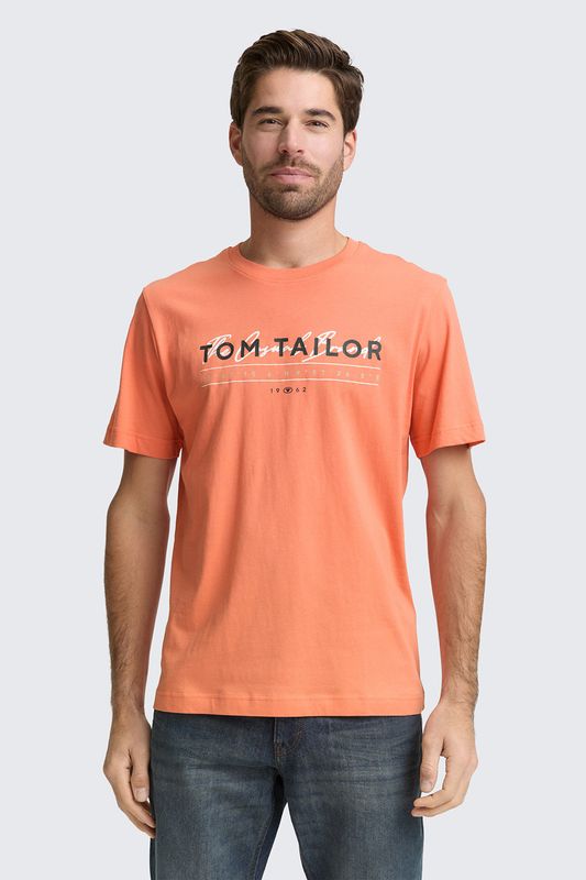 Футболка хлопковая с логотипом TOM TAILOR