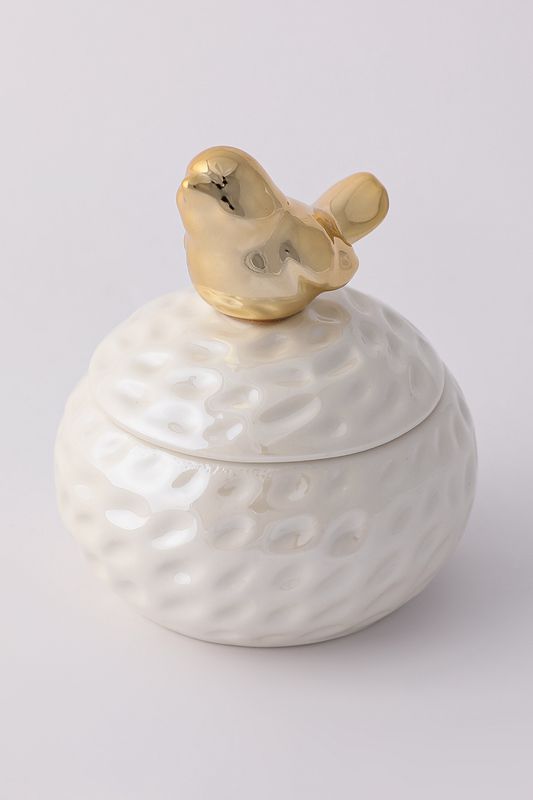 Шкатулка керамическая с декором Bird Home Philosophy