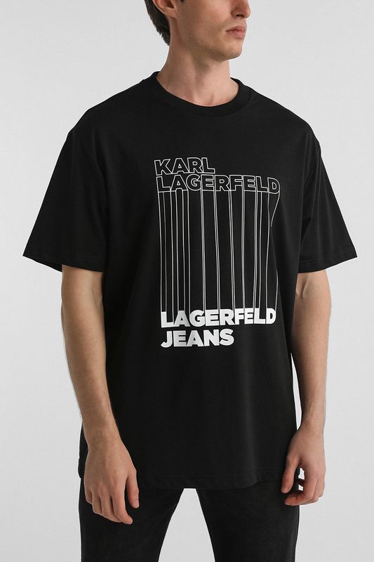 Футболка с принтом Karl Lagerfeld Jeans