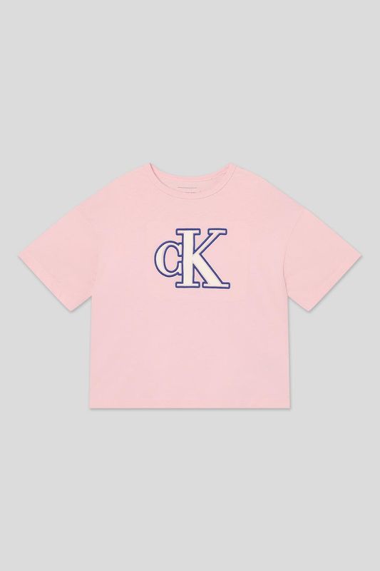 Футболка хлопковая с логотипом Calvin Klein Jeans