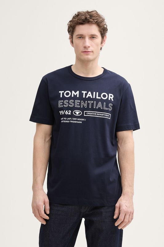 Футболка хлопковая с принтом TOM TAILOR