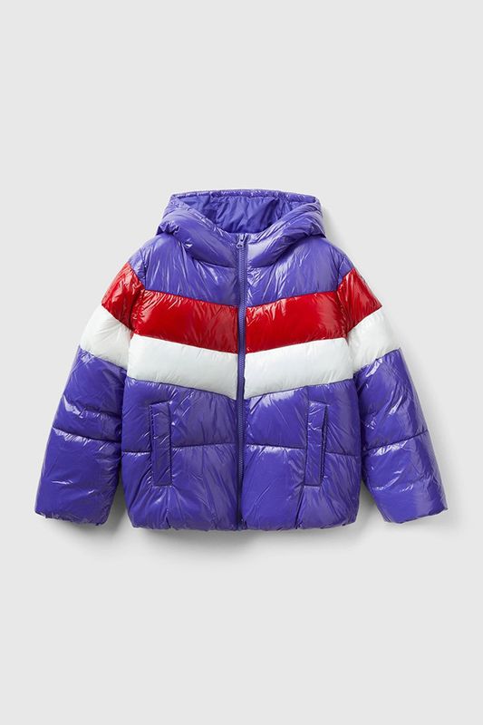 Куртка утепленная с капюшоном Benetton
