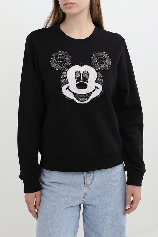 Свитшот хлопковый с логотипом Микки Маус Desigual