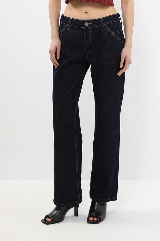 Джинсы клеш однотонные Guess