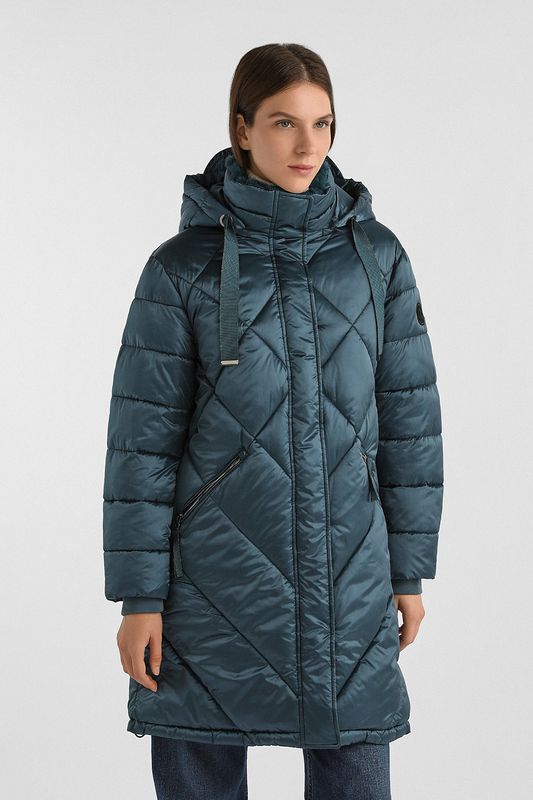 Пуховик с капюшоном удлиненный Gerry Weber