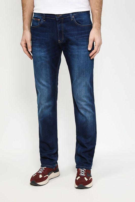 Джинсы с эффектом потертости Tommy Jeans