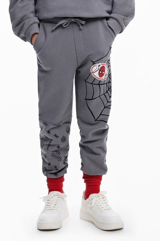 Брюки хлопковые на кулиске с принтом Desigual