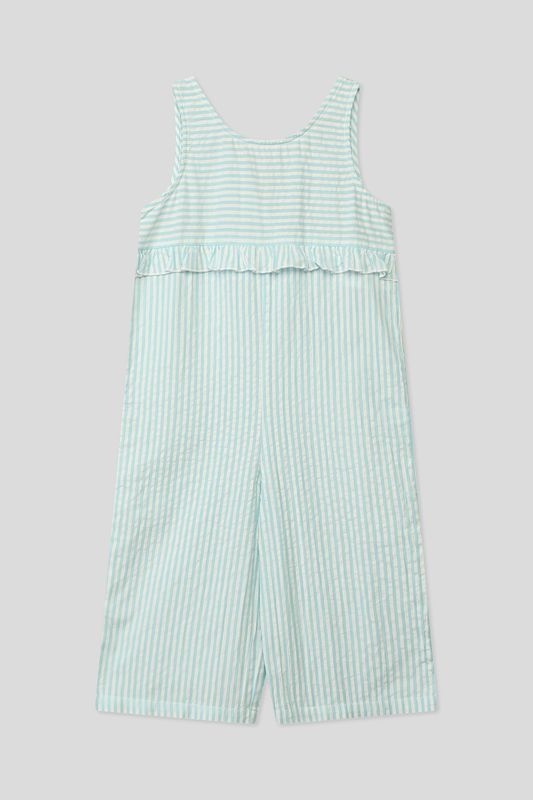 Хлопковый комбинезон в полоску Benetton Undercolors