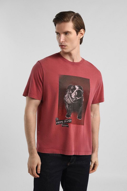Футболка хлопковая с принтом PEPE JEANS