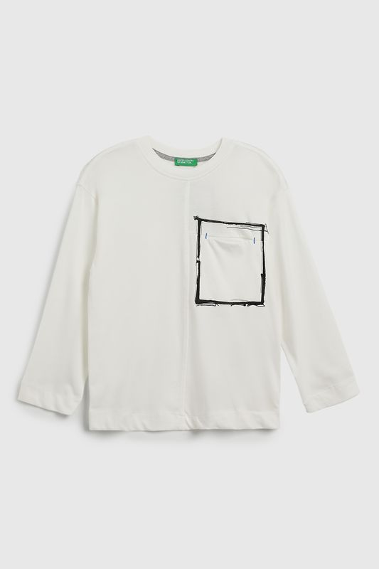 Лонгслив хлопковый Benetton