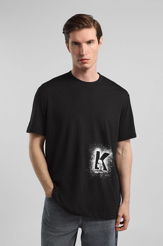 Футболка с принтом Karl Lagerfeld Jeans