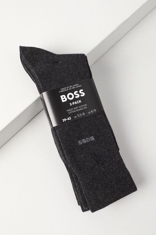 Набор из 3 пар хлопковых классических носков BOSS