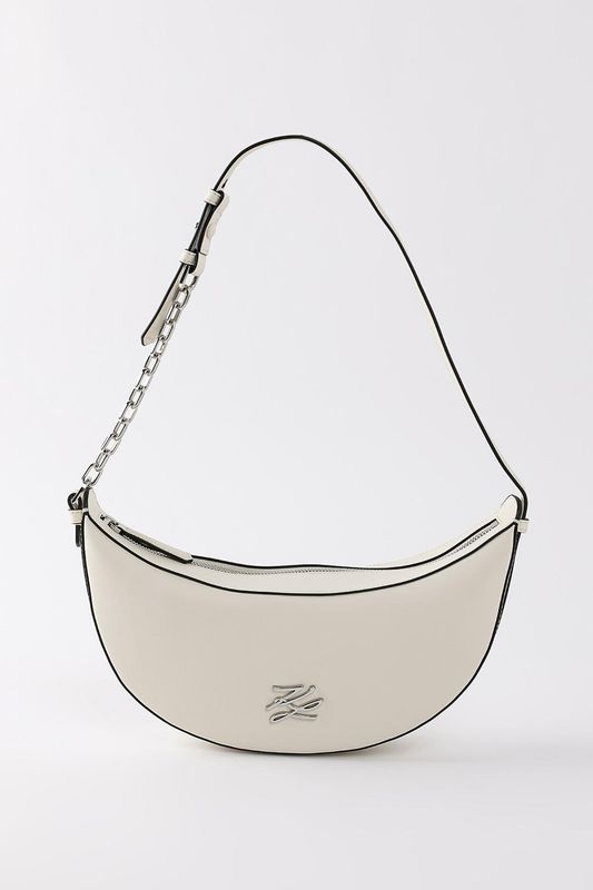 Сумка хобо кожаная Autograph Karl Lagerfeld